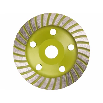 EXTOL CRAFT gyémántcsiszoló korong; 125mm×22,2mm, Turbo/lamellás jellegű