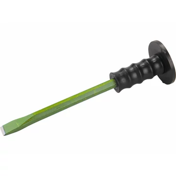 EXTOL CRAFT Lapos véső műanyag kézvédővel, 300x16mm
