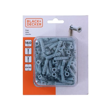 Tipli készlet 6x30mm 160db Black&amp;Decker
