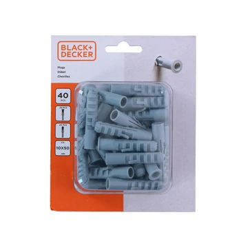 Tipli készlet 10x50mm 40db Black&amp;Decker