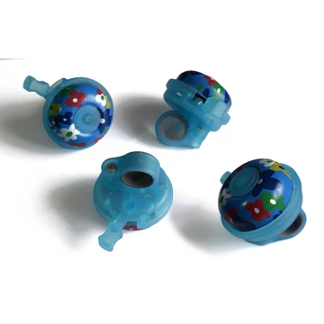 Csengő 50mm acél/műa.  /kék virágos Csengő 50mm acél/műa.  /kék virágos