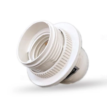 E27 csillár foglalat fehér, műanyag (F 27-303 M) delux DEL075  E27 csillár foglalat fehér, műanyag (F 27-303 M) delux DEL075