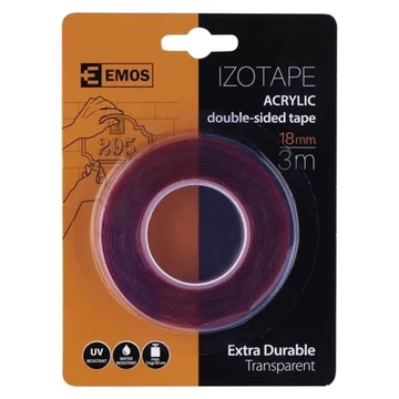 EMOS AKRIL KÉTOLDALÚ RAGASZTÓSZALAG 18/3 F6080
