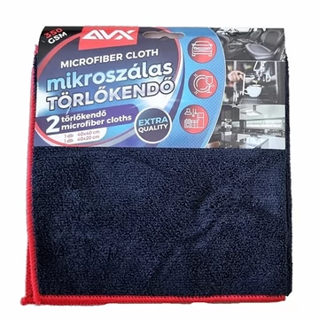 Törlőkendő mikroszálas 40x40cm 40x20cm 2db