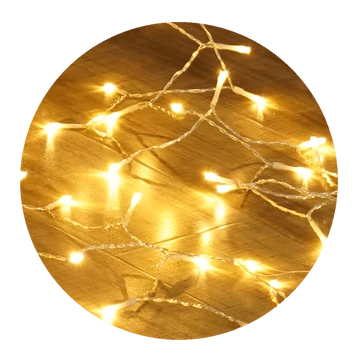 Modee Karácsonyi LED Dekoráció Ablakra Adapteres C3002 (192LED/3m x 2m) warm