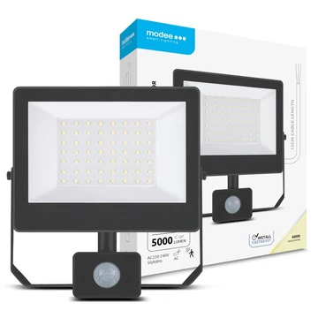Modee Lighting LED Reflektor A3-series + Sensor 50W 120° 4000K (5000 lumen) ERP Modee Lighting LED Reflektor A3-series + Sensor 50W 120° 4000K (5000 lumen) ERP