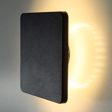 Modee LED Fali Lámpa (LWL0017) 12W IP65 165x165x61mm 4000K (1345 lumen) Fekete