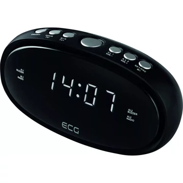 ECG RB 010 Black Rádiós ébresztőóra
