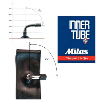 10x1,75-2,00 SV90/90 (47/54-152) MITAS tömlő /90° hajlított fém szelep