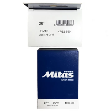 26x1,75-2,45 DV40 (47/62-559) MITAS tömlő 26x1,75-2,45 DV40 (47/62-559) MITAS tömlő