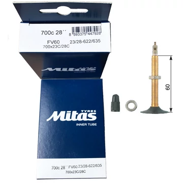 700x23-28C FV60 (23/28-622/635) MITAS tömlő 700x23-28C FV60 (23/28-622/635) MITAS tömlő