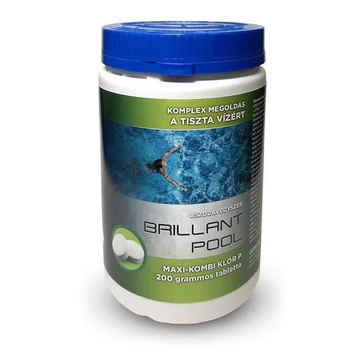 Brillant Pool Maxi-kombi klórtabletta (klór, algaölő, pelyhesítő) 1kg UVCOM-01B