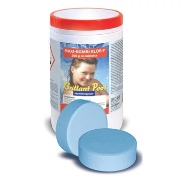 Brillant Pool Maxi-kombi klórtabletta (klór, algaölő, pelyhesítő) 1kg UVCOM-01B