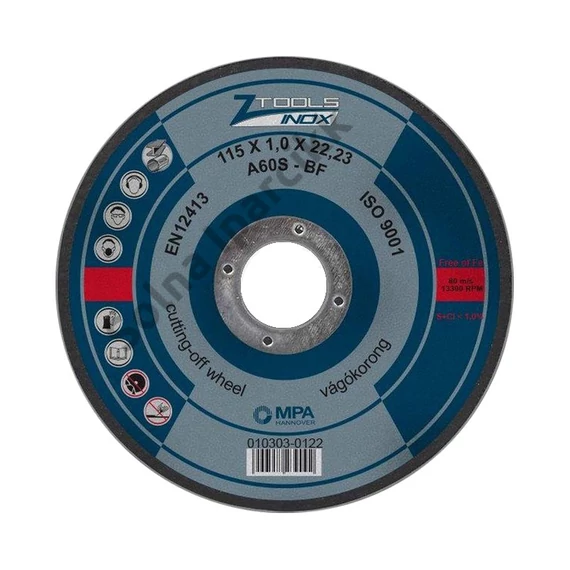 Z-TOOLS INOX vágókorong 230x2,0x22,2 A46S-BF