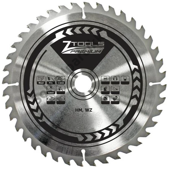 Z-TOOLS körfűrésztárcsa keményfém váltó fogazattal HM 315x3x30mm Z40/WZ