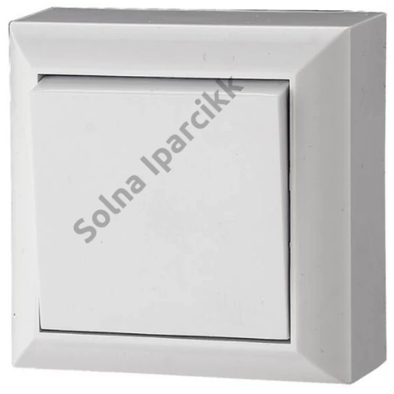 GAO 0316H "Business line" váltókapcsoló, falon kívüli, hátlappal, fehér, 230V, 10A