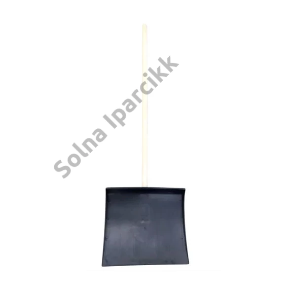 Hólapát műanyag 400mm fekete 120cm fa nyéllel