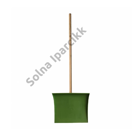 Hólapát műanyag 400mm zöld 120cm fa nyéllel