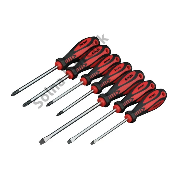 BERGER csavarhúzó készlet 7r. SL+PH+PZ mágneses CrV