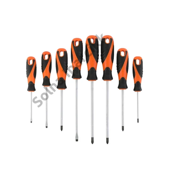 KENDO csavarhúzó készlet 8r. SL+PH+PZ mágneses CrV No.85115