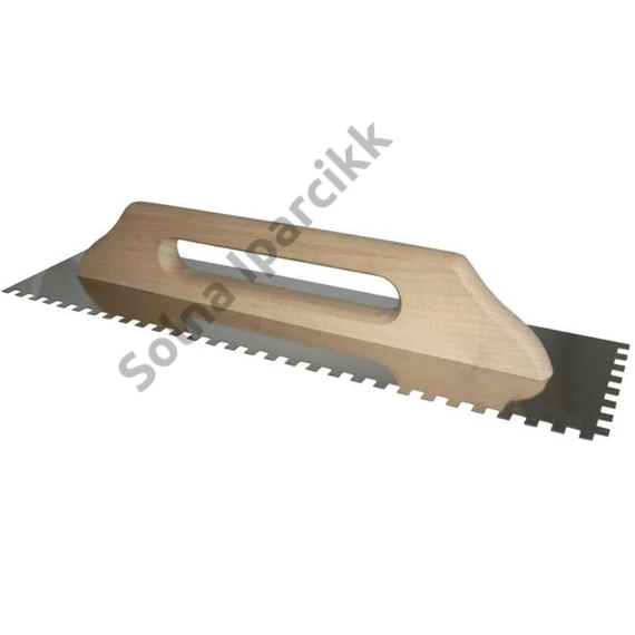OLEJNIK svájci glettelő, fogazott INOX E10 130x480mm barkács
