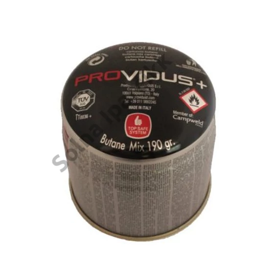 PROVIDUS Top Safe kemping gázpalack 190g CG190TS