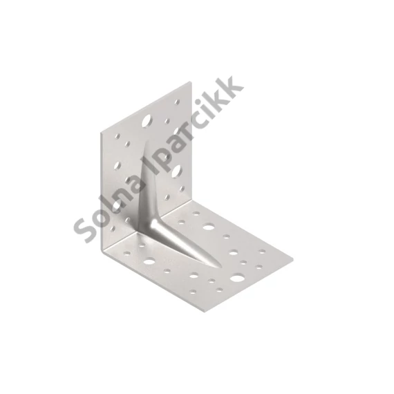 Erősített egyenlő szárú sarokösszekötő 105x105x90 mm,lv:2,5 mm 