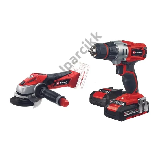 EINHELL TE-CD 18/2 + TE-AG 18/2 Li 2x1,5Ah akkus szett
