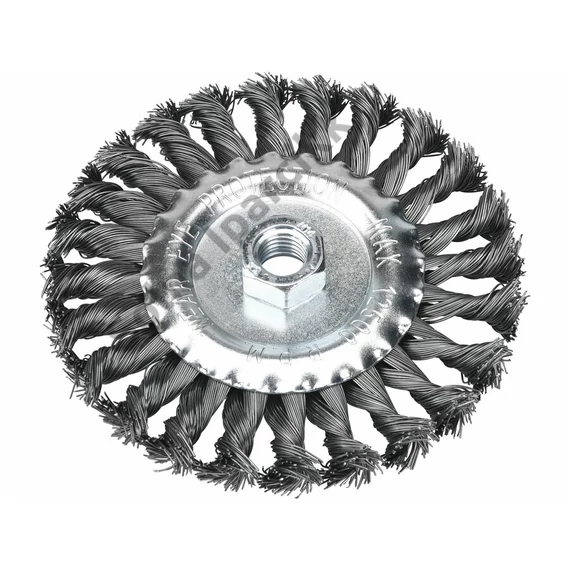 EXTOL CRAFT drótcsiszoló körkefe  sodort, M14×2 sarokcsiszolóra; 125mm, ford.: 12500/perc