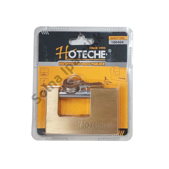 Lakat-tömb 90mm réz 525gr 3 kulcsos biztonsági Hoteche