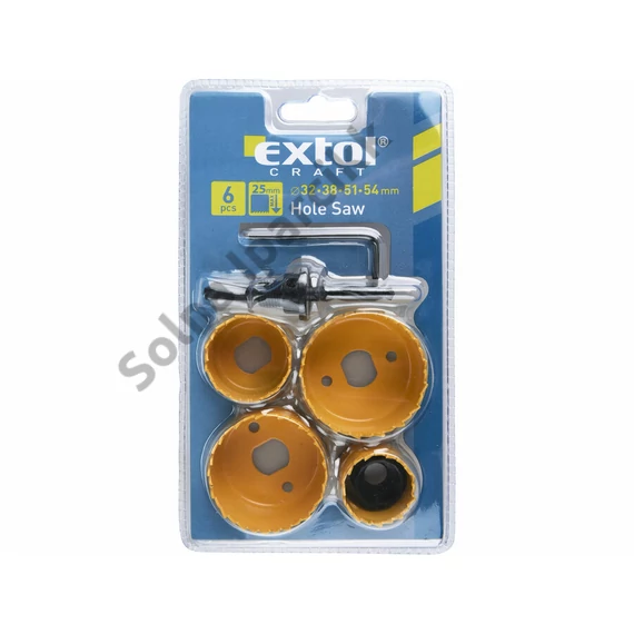 EXTOL CRAFT körkivágó klt. 4db, 32-54mm, HSS/Bi-metal