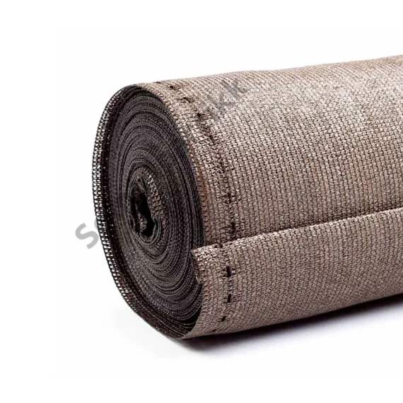 Árnyékoló háló 1,2x10m 160gr/m2 barna 90%