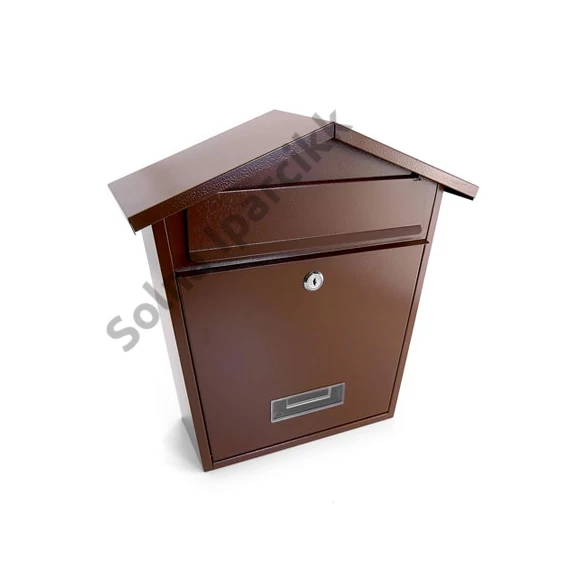 Postaláda házikó 38x36x13cm barna