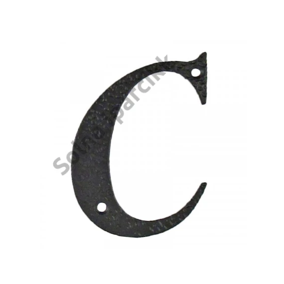Házbetű fekete  -C-    100x97mm