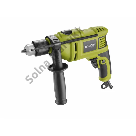 EXTOL CRAFT  ütvefúrógép 550W; kulcsos tokmány, max. 13mm, 0-3000 ford/perc, papírdoboz