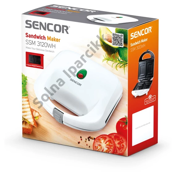 Sencor SSM 3120WH fehér szendvicssütő