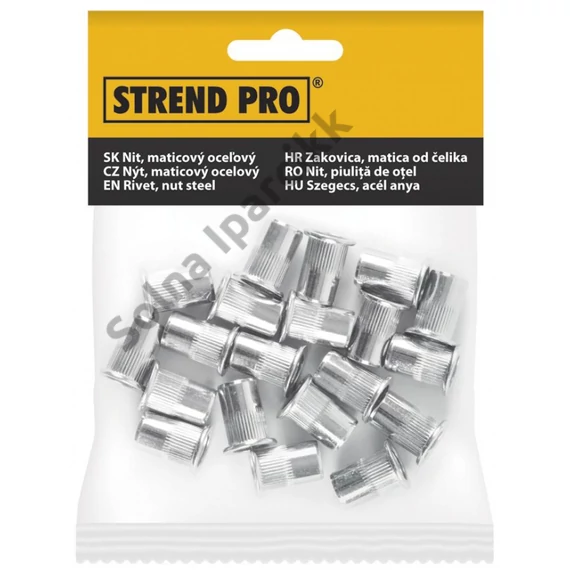 Szegecs Strend Pro PACK M06x15, acél, csom. 50 db, anya