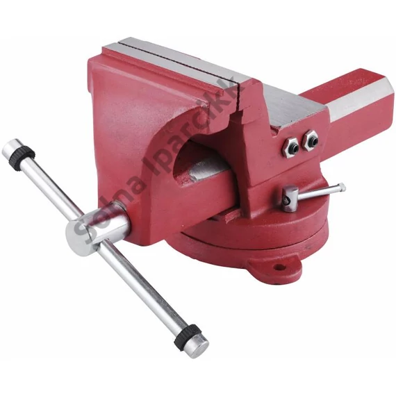 FORTUM  satu forgatható;100 mm, 8 kg, max.befogás: 110 mm, max. összeszorító erő: 13 kN, pofák keménysége: HRC 50-54