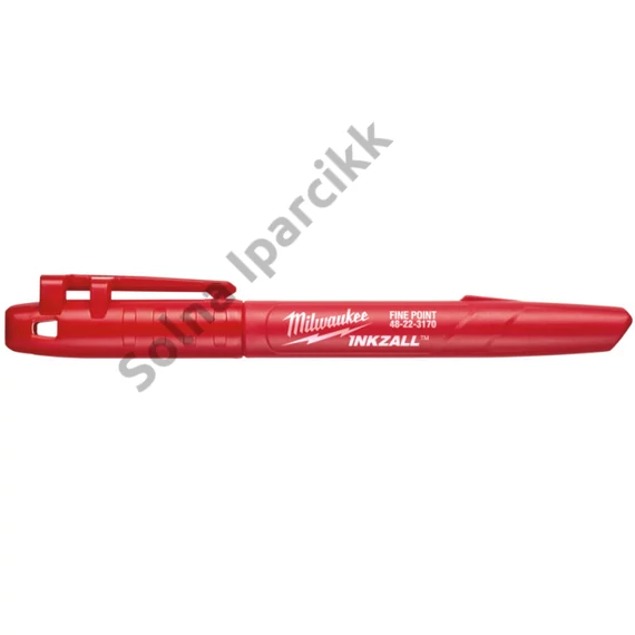Jelölő filctoll alkoholos, hegyes 1 mm Milwaukee INKZALL – PIROS
