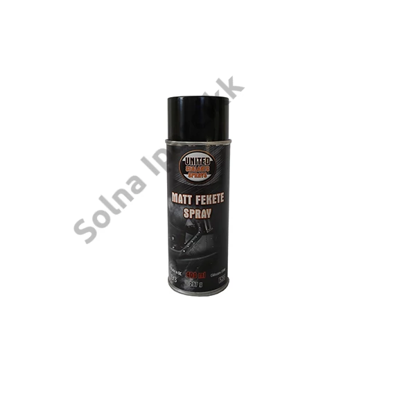 United Sprays Matt Fekete Spray 400ml