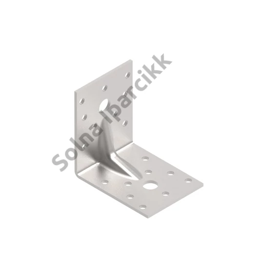 Erősített egyenlő szárú sarokösszekötő 70x70x55 mm ,lv:2,5 mm