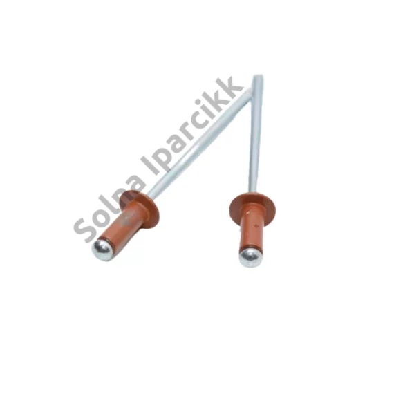 Rézbarna festett 3,2x8 mm alu-acél nyitott fgf. Húzószegecs