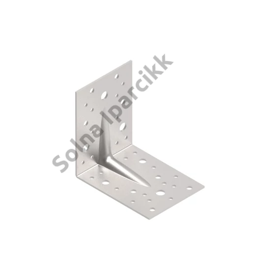 Erősített egyenlő szárú sarokösszekötő 120x120x90 mm ,lv:2,5 mm 