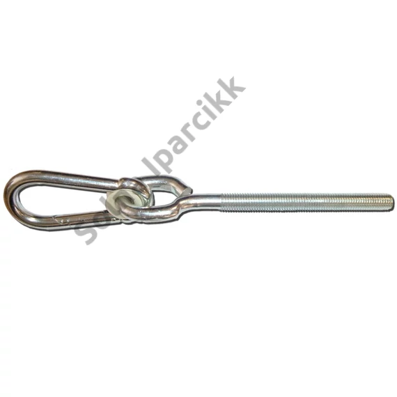 M12x190 mm-es metrikus hintakampó+10x100 mm-es karabiner (10 db/csom)
