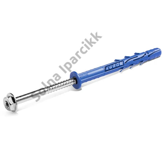 Rawlplug 10x120-as peremes dűbel,hatlapfejű peremes csavarral (TORX)