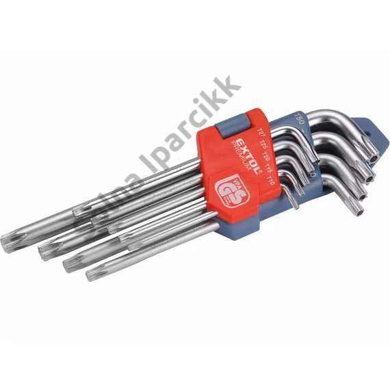 Extol Premium Torx kulcs, 9db-os készlet, 10-50mm