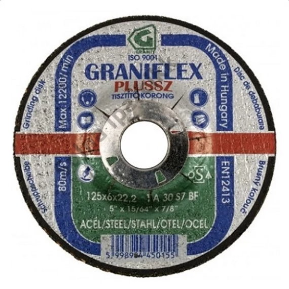 GRANIFLEX fémcsiszolókorong 180x6