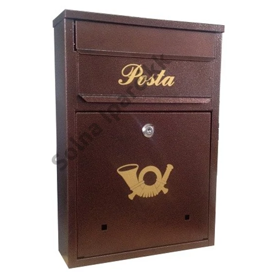 Postaláda A4 Primo 28x40 BRONZ lefelé nyíló