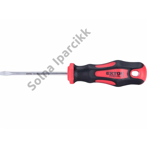 EXTOL PREMIUM csavarhúzó lapos, CV., mágneses ; 4×75mm