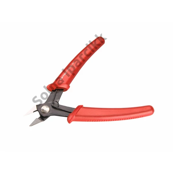 EXTOL PREMIUM műszerész oldalcsípő fogó, mini, 130 mm, HRC 52-55, átvágható drót max.: réz: 2mm, acél:1mm